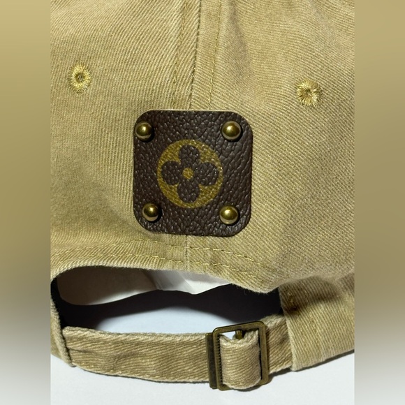 Brand New Traditional Monogram LV Upcycled Ball Cap - Picture 2 of 6